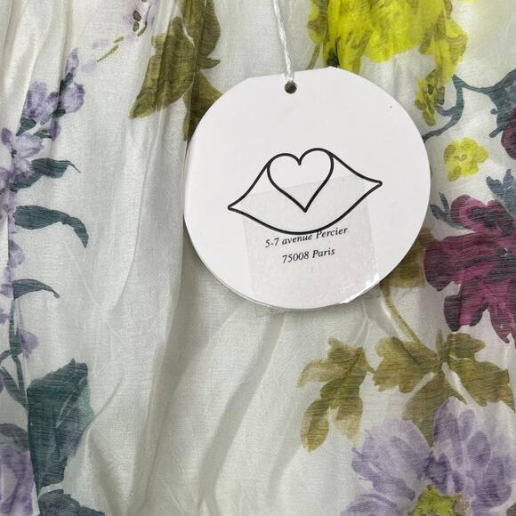 SEE BY CHLOÉ Lace Trimmed Flora Voile Midi Skirt Size 2 NWT $405 - Picture 11 of 16